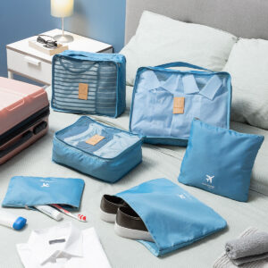 Set Organizador de Mala de Viagem Luggan – 6 Peças Impermeáveis